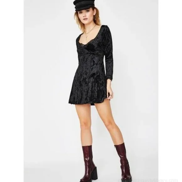 FREE PEOPLE Kat Velvet Mini - Picture 2 of 8